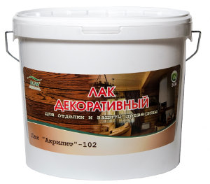 Лак Акрилит 102 ПГ декоративный по дереву
